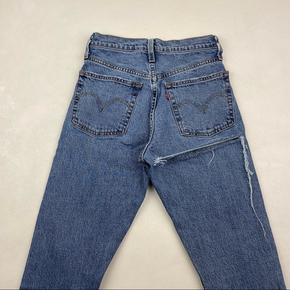 Levi’s 501 High Rise Ass Rip / Butt Rip Jeans - Picture 7 of 7